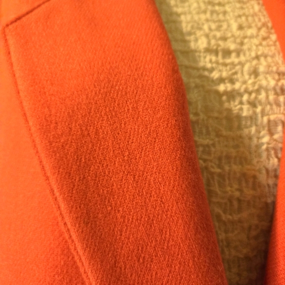 Orange Wool Woman's Jacket/Blazer by Savanna, Size 12 - Picture 3 of 8